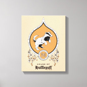 HARRY POTTER™ FFLEPUFF™ Crest van Fijne schets Canvas Afdruk