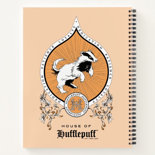 HARRY POTTER™ | FFLEPUFF™ Crest van Fijne schets Notitieboek (Achterkant)