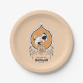 HARRY POTTER™ | FFLEPUFF™ Crest van Fijne schets Papieren Bordje (Voorkant)