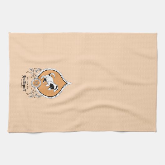 HARRY POTTER™ | FFLEPUFF™ Crest van Fijne schets Theedoek (Horizontaal)