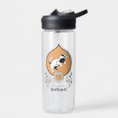 HARRY POTTER™ | FFLEPUFF™ Crest van Fijne schets Waterfles (Links)