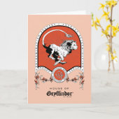 HARRY POTTER™ | Fijne schets GRYFFINDOR™ Crest Kaart (Gele Bloem)