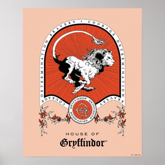 HARRY POTTER™ | Fijne schets GRYFFINDOR™ Crest Poster (Voorkant)