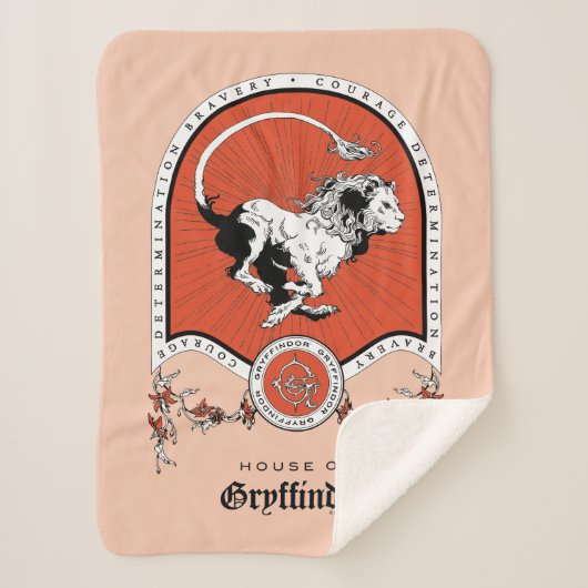HARRY POTTER™ | Fijne schets GRYFFINDOR™ Crest Sherpa Deken (Voorkant)