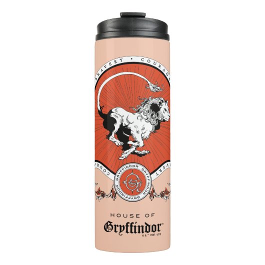 HARRY POTTER™ | Fijne schets GRYFFINDOR™ Crest Thermosbeker (Voorkant)