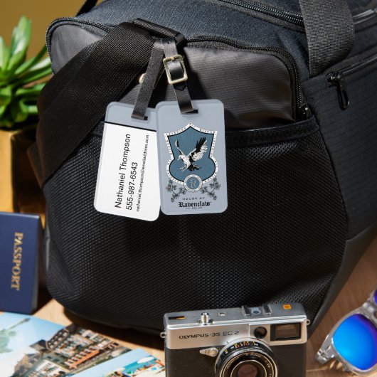 HARRY POTTER™ | Fijne schets RAVENCLAW™ Crest Bagagelabel (Voorkant /achterkant)