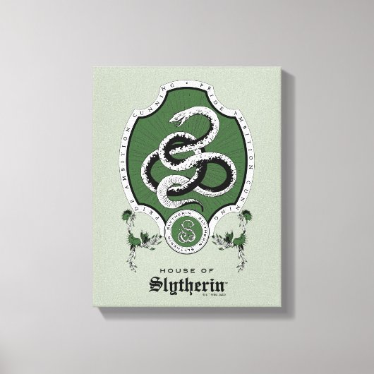 HARRY POTTER™ | Fijne schets SLYTHERIN™ Crest Canvas Afdruk (Voorkant)