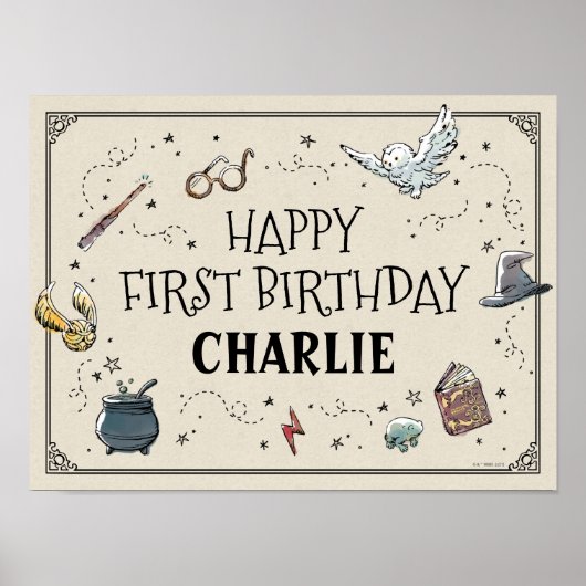 Harry Potter First Birthday Poster (Voorkant)