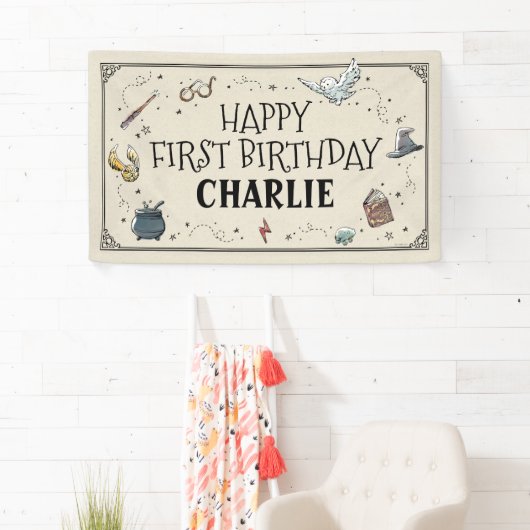 Harry Potter First Birthday Spandoek (Insitu)