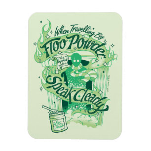 Harry Potter Floo Poeder Typografie Grafiek Magneet