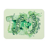 Harry Potter | Floo Powder Typografie Grafisch Magneet (Horizontaal)