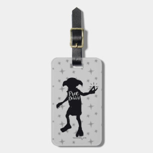 Harry Potter "Free Dobby" Silhouette Typografie Bagagelabel