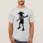Harry Potter | "Free Dobby" Silhouette Typografie T-shirt (Voorkant)