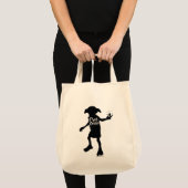 Harry Potter | "Free Dobby" Silhouette Typografie Tote Bag (Voorkant (product))