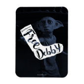 Harry Potter | "Free Dobby" Sock Typografie Magneet (Verticaal)