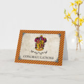 Harry Potter | Gefeliciteerd Gryffindor Kaart (Gele Bloem)