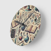 Harry Potter geïnspireerde wandklok Ronde Klok (Hoek)
