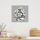 Harry Potter | Geometrisch Symbool van de Relieken Poster (Keuken)