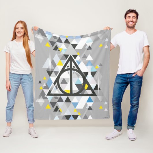 Harry Potter | Geometrisch symbool voor de dode ho Fleece Deken (In situ)