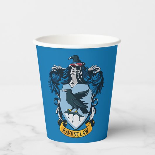 Harry Potter | Gothic Ravenclaw Crest Papieren Bekers (Voorkant)