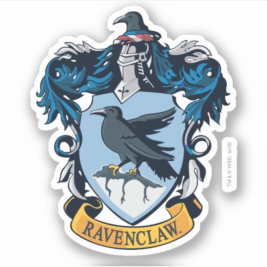 Harry Potter | Gothic Ravenclaw Crest Sticker (Voorkant)