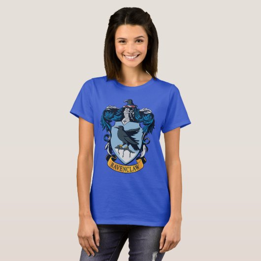 Harry Potter | Gothic Ravenclaw Crest T-shirt (Voorkant volledig)