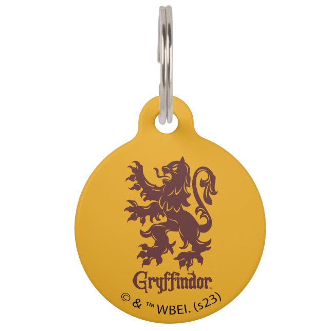 Harry Potter | Grafisch programma Gryffindor Lion Huisdierpenning (Voorkant)