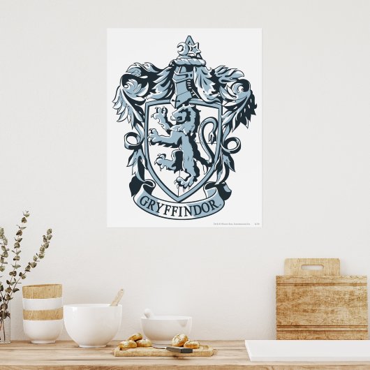 Harry Potter | Gryffindor Crest Blue Poster (Keuken)