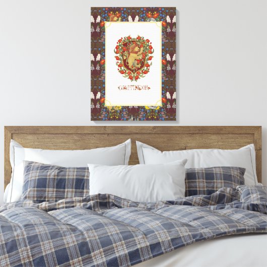 HARRY POTTER™ | GRYFFINDOR™ Crest Canvas Afdruk (Insitu (Slaapkamer))
