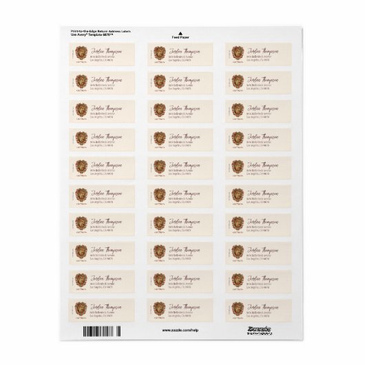 HARRY POTTER™ | GRYFFINDOR™ Crest Etiket (Full Sheet)