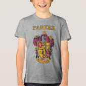 Harry Potter | Gryffindor Crest Gold and Red Tri-Blend Shirt (Voorkant)