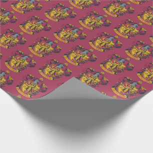 Harry Potter   Gryffindor Crest Gold en Red Cadeaupapier