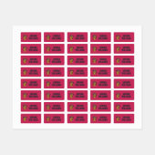 Harry Potter | Gryffindor Crest Gold en Red Labels (Vel)