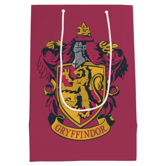 Harry Potter | Gryffindor Crest Gold en Red Medium Cadeauzakje (Achterkant)