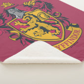 Harry Potter | Gryffindor Crest Gold en Red Sherpa Deken (3/4)