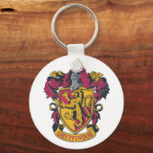 Harry Potter | Gryffindor Crest Gold en Red Sleutelhanger (Voorkant)