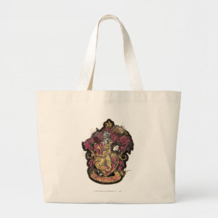 Harry Potter Gryffindor Crest - vernietigd Grote Tote Bag