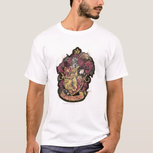 Harry Potter| Gryffindor Crest - Vernietigd T-shirt (Voorkant)
