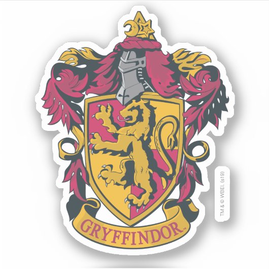 Harry Potter | Gryffindor House Crest Sticker (Voorkant)