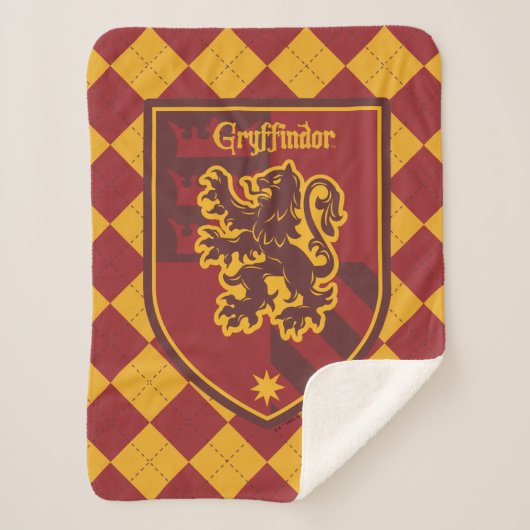 Harry Potter | Gryffindor House Pride Crest Sherpa Deken (Voorkant)