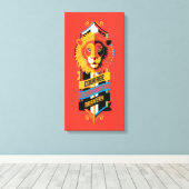 Harry Potter | GRYFFINDOR™ House Traits Sigil Canvas Afdruk (Insitu (Houten vloer))