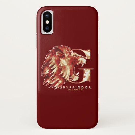 Harry Potter | GRYFFINDOR™ Leeuw Aquarel Case-Mate iPhone Case (Achterkant)