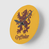 Harry Potter | Gryffindor Leeuw Graphic Ronde Klok (Hoek)