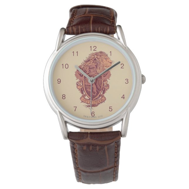 Harry Potter | Gryffindor Lion Crest Horloge (Voorkant)