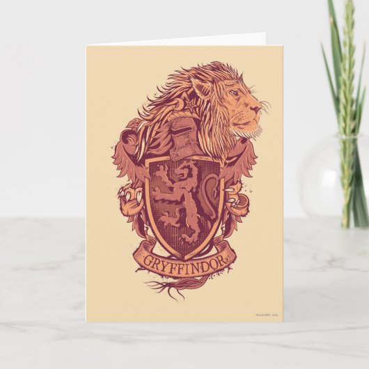 Harry Potter | Gryffindor Lion Crest Kaart (Voorkant)