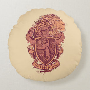 Harry Potter   Gryffindor Lion Crest Rond Kussen