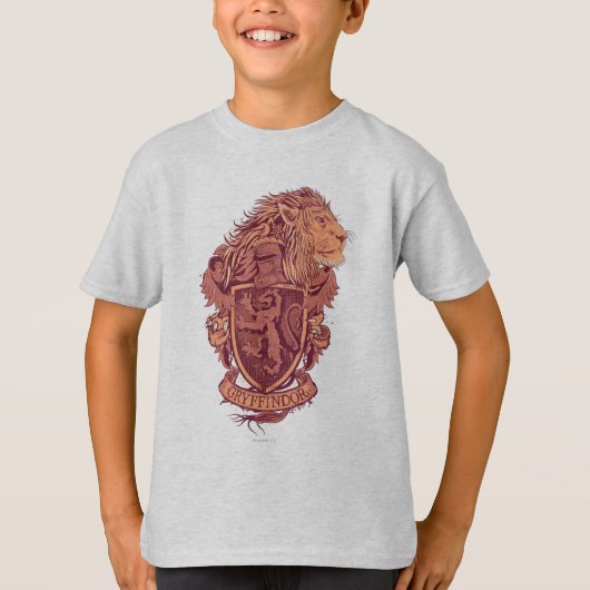 Harry Potter | Gryffindor Lion Crest T-shirt (Voorkant)