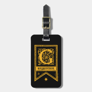 Harry Potter Gryffindor Monogram Banner Bagagelabel