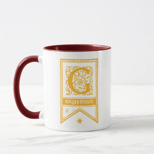 Harry Potter | Gryffindor Monogram Banner Mok (Links)
