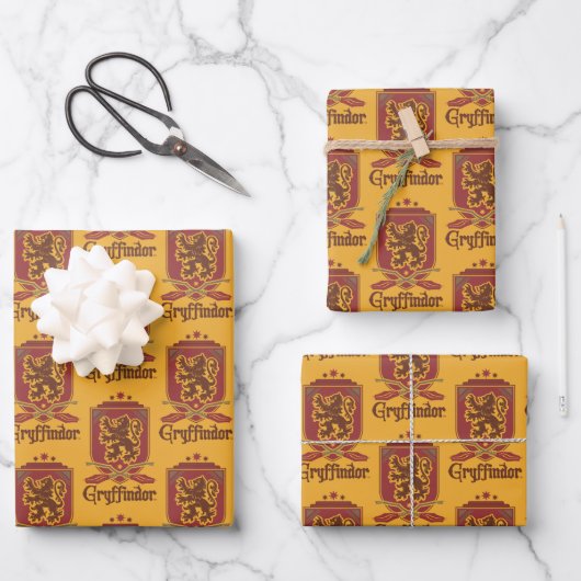 Harry Potter | Gryffindor QUIDDITCH™-badge Inpakpapier Vel (Voorkant)